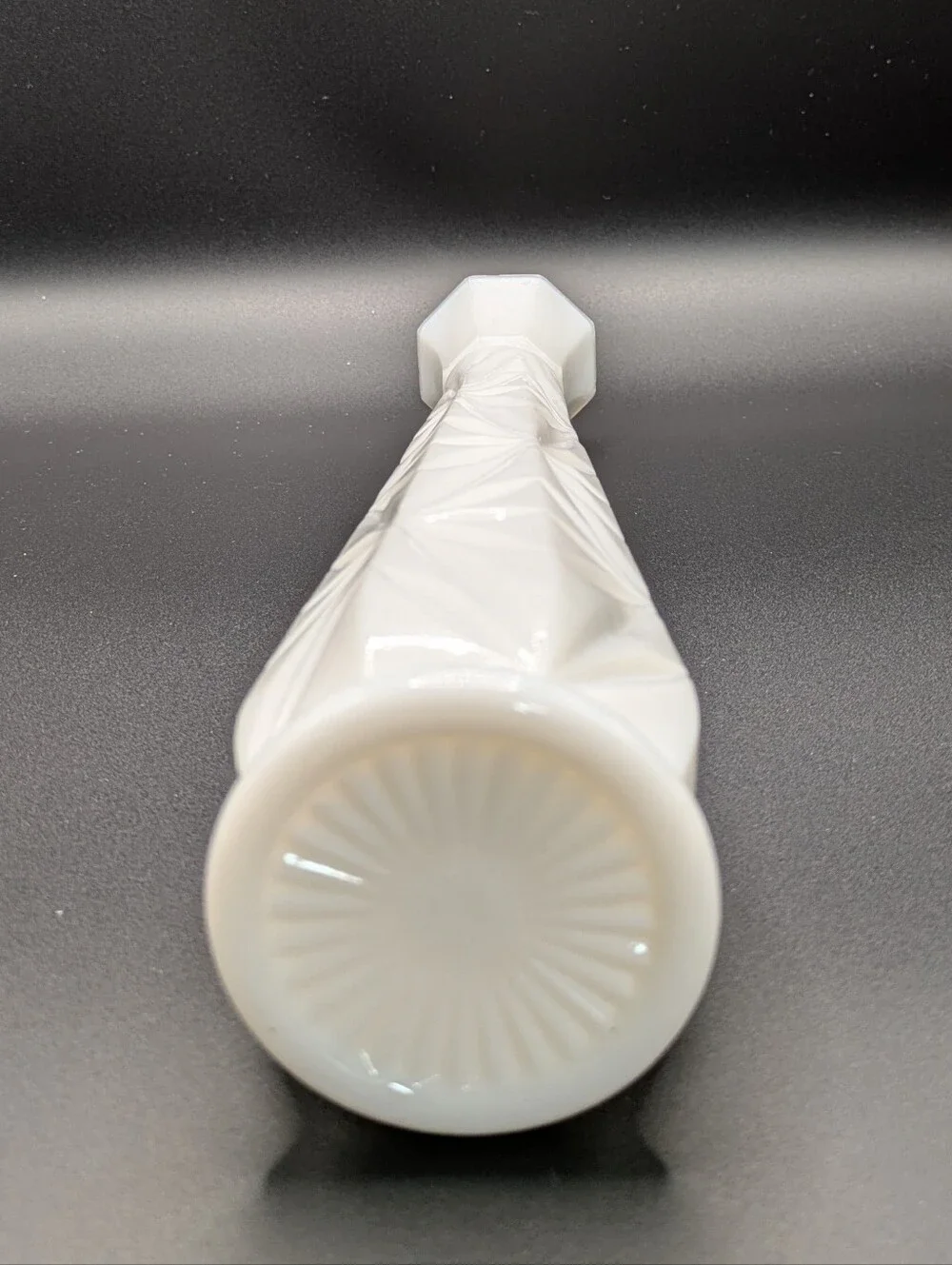 Elegant White Milk Glass Bud Vase - Home Accents